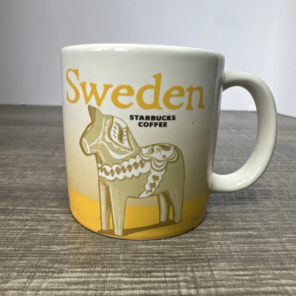 Starbucks Coffee Sweden Espresso Demitasse Cup Global Icon City 2014 3oz